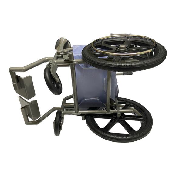 American Girl Doll Wheelchair II Just Like You Periwinkle Gray Disability Chair - Picture 5 of 5